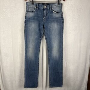 Silver Jeans Mens 30x32 Allen Straight Fit Mid Rise Medium Wash Denim